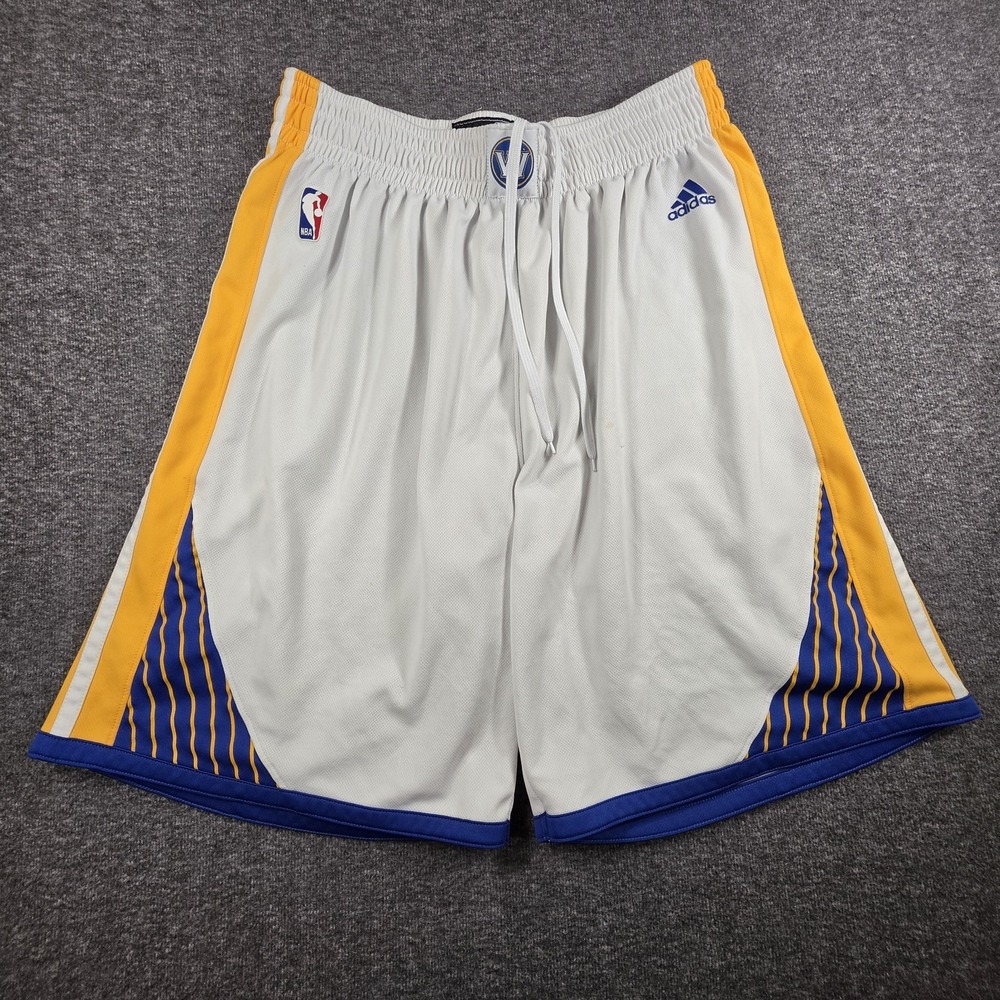 NBA 2016 Adidas Golden State Warriors Basketball Shorts Anti Slip Men's XL